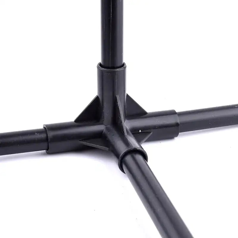8/12/16/19mm Black PVC Pipe Fittings 4-way Connector Tent Wardrobe Fixed Fittings Plants Support Joint, DIY Shelf Tube Fittings - Lootquake