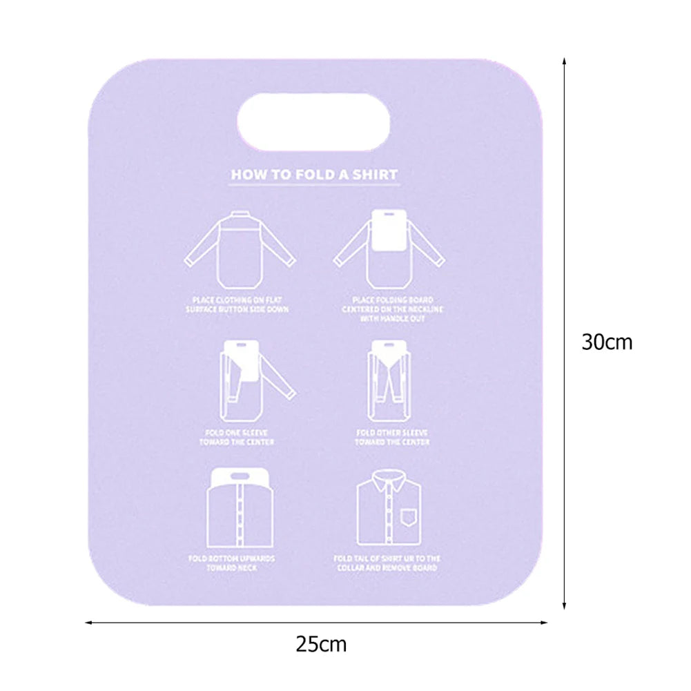 Planche à plier les vêtements en plastique 68 cm/48 cm, durable, pour enfants, facile et rapide, pour plier les chemises, outil de rangement à domicile pour enfants