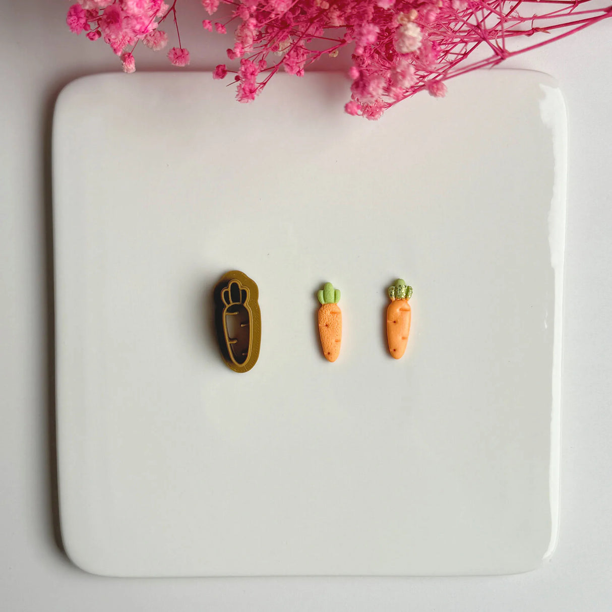 Easter Series Cute Cartoon Rabbit Carrot Shape Polymer Clay Cutters For DIY Earrings Jewelry Makings Embossing Cutting Die - Lootquake