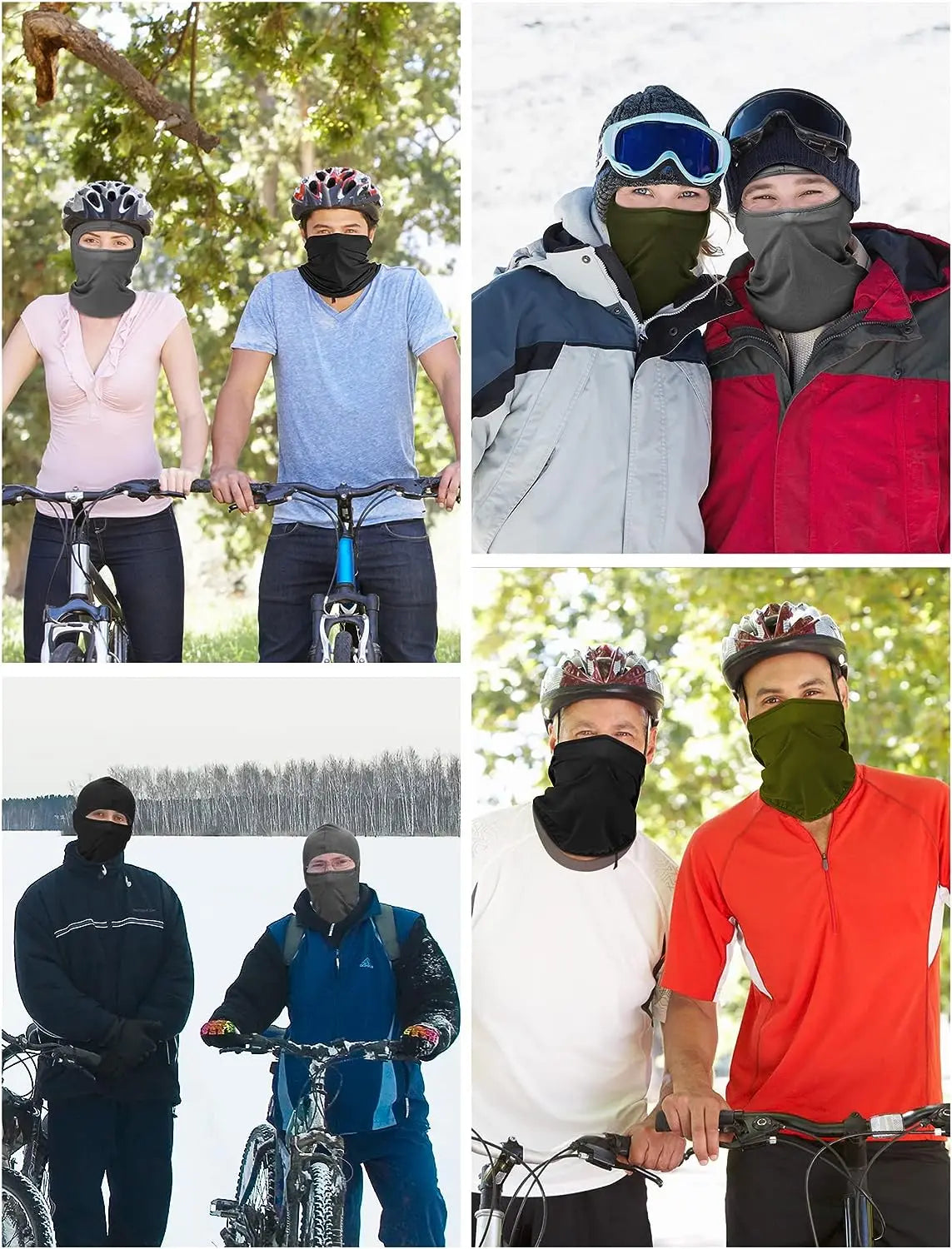 Balaclava Full Face Mask UV Protection Ski Sun Hood Tactical Motorcycle Helmet Bandana Neck Windproof Face Shield Biker Mask