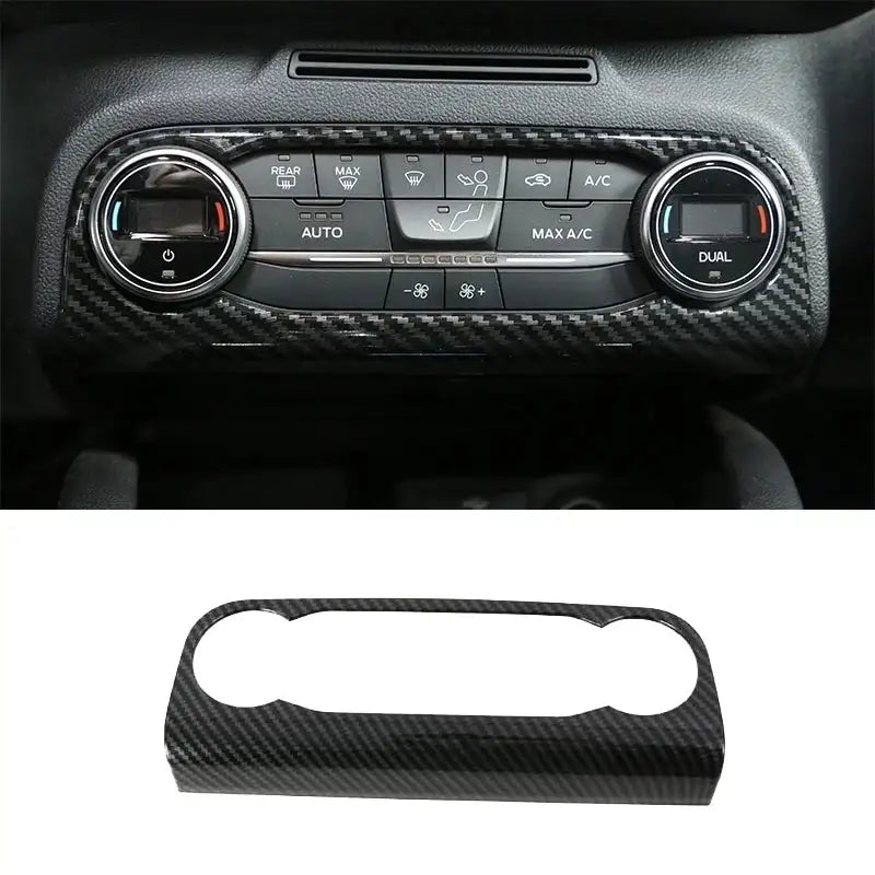 For Ford Focus MK4 2019 2020 Carbon Fiber Look Interior window swtich gear Steering Wheel Headlamp air Switche Button Cover Trim - Lootquake