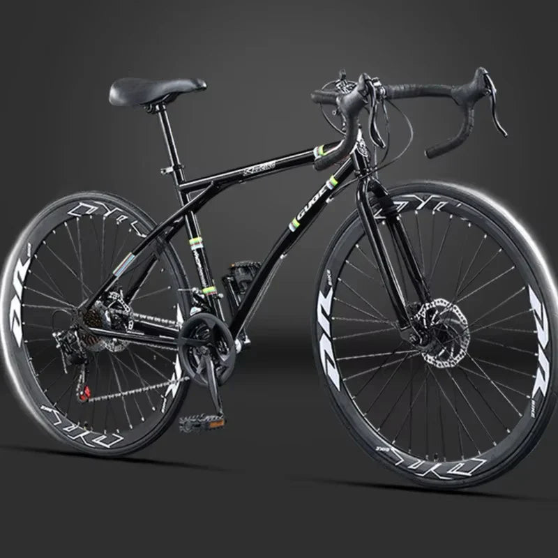 2025 New Road Bike 7/24 Speed Corner Handle Road Racing Bicycle Dual Disc Brake Lightweight Outdoor bicicleta Adult Teenagers