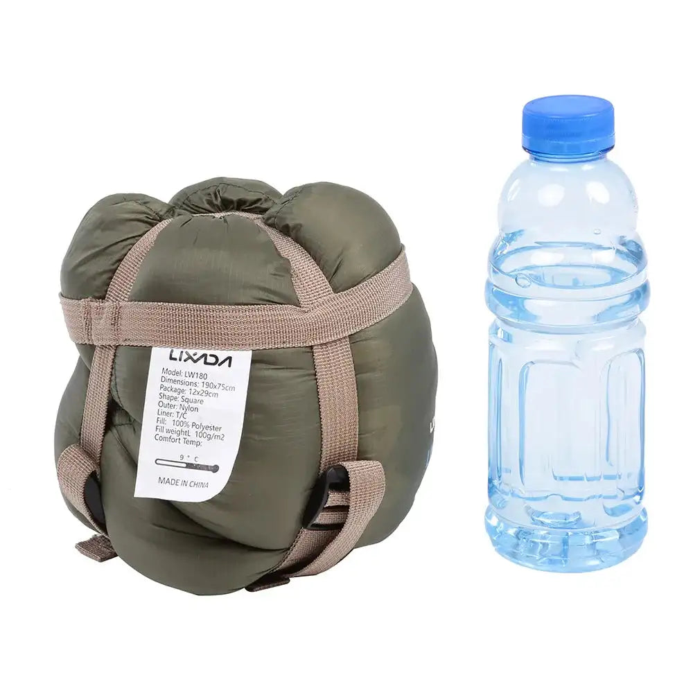 Saco de dormir portátil para exteriores Lixada de 190 x 75 cm, para acampar, viajar, senderismo, multifunción, ultraligero, 680 g, para mochileros.