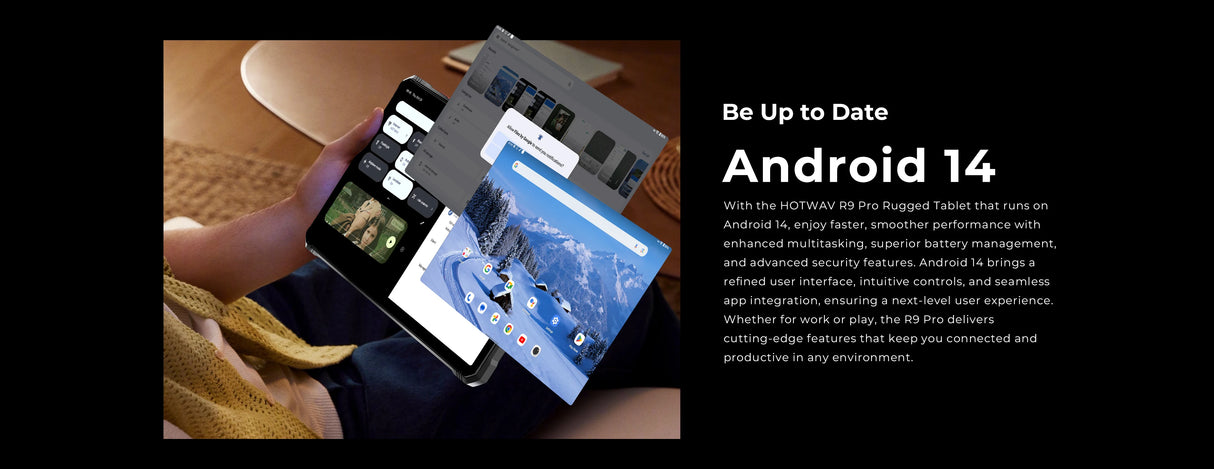 Tablette robuste HOTWAV R9 Pro 11 pouces FHD+ 2K, batterie de 20 080 mAh, Android 14, 6 Go, 256 Go, appareil photo, 4G, version internationale