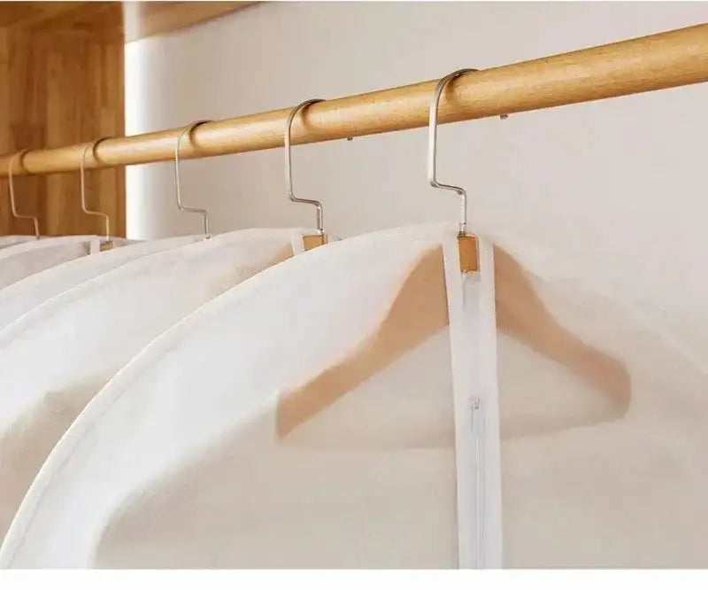Dustproof Clothes Dust Cover Long Dress Suit Coat Dust Cover Closet Case Garment Storage Bag Clothes Wardrobes Hanging Organizer - Lootquake