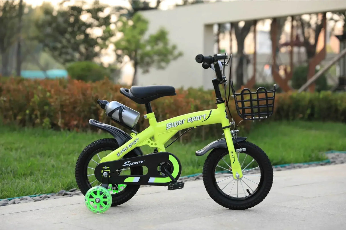 Children's Bicycles for Boys Aged 3-10 Years Old Children Girls Children's Bicycles with Flashing Auxiliary Wheels