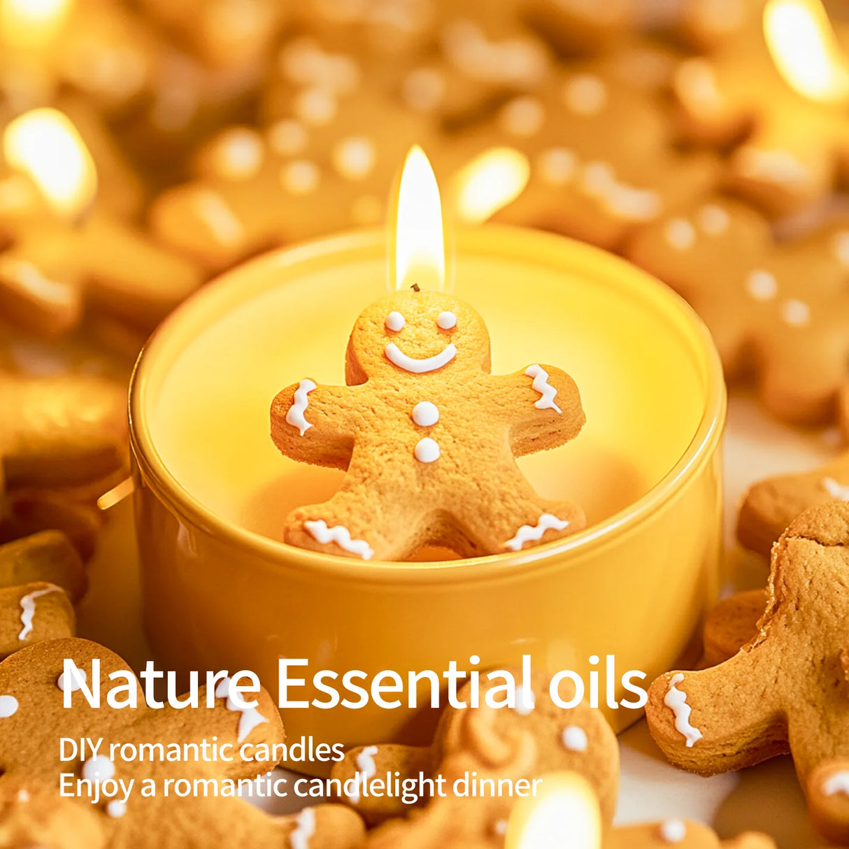 Aceites esenciales con fragancia de hombre de jengibre (10 ml y 60 ml), perfumes de larga duración, ideales para crear velas navideñas y ambientadores de coche.