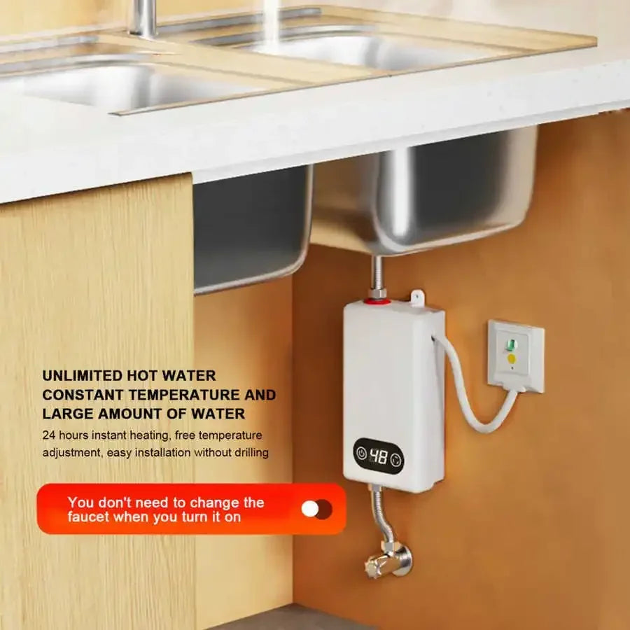 Chauffe-eau électrique instantané 220 V 4 500 W, fonction mémoire, conversion de fréquence, température constante