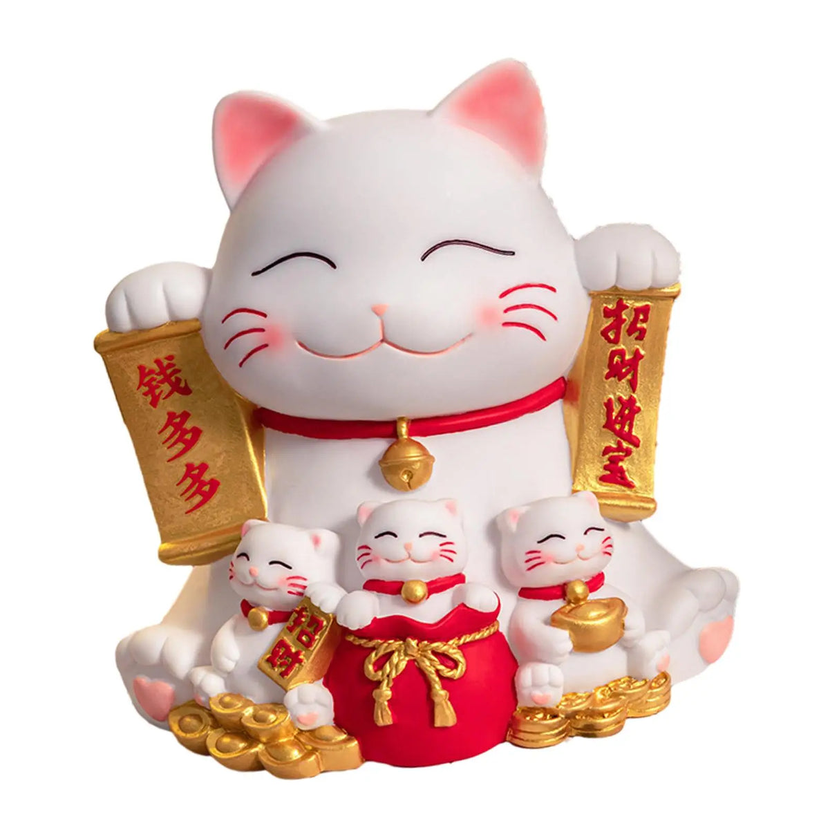 Maneki Neko Cat Piggy Bank Animal Statue Cat Figurine Piggy Bank for Chinese New Year Gift Home Decoration Easter Gifts Kids - Lootquake
