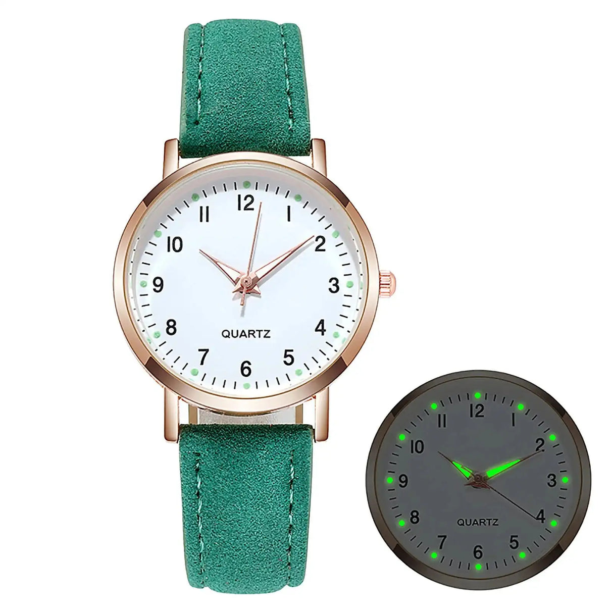 Reloj Mujer Fashion Watch For Women Leather Belt Watches Ladies Luxury Analog Quartz Luminous Wristwatch Clock Relogio Feminino - Lootquake