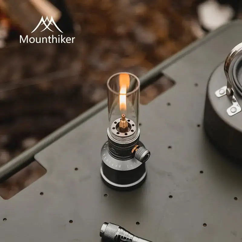 Portable Camping Gas Lamp Mounthiker Candlelight Tent Gas Lamp Home Dinner Decor - Lootquake