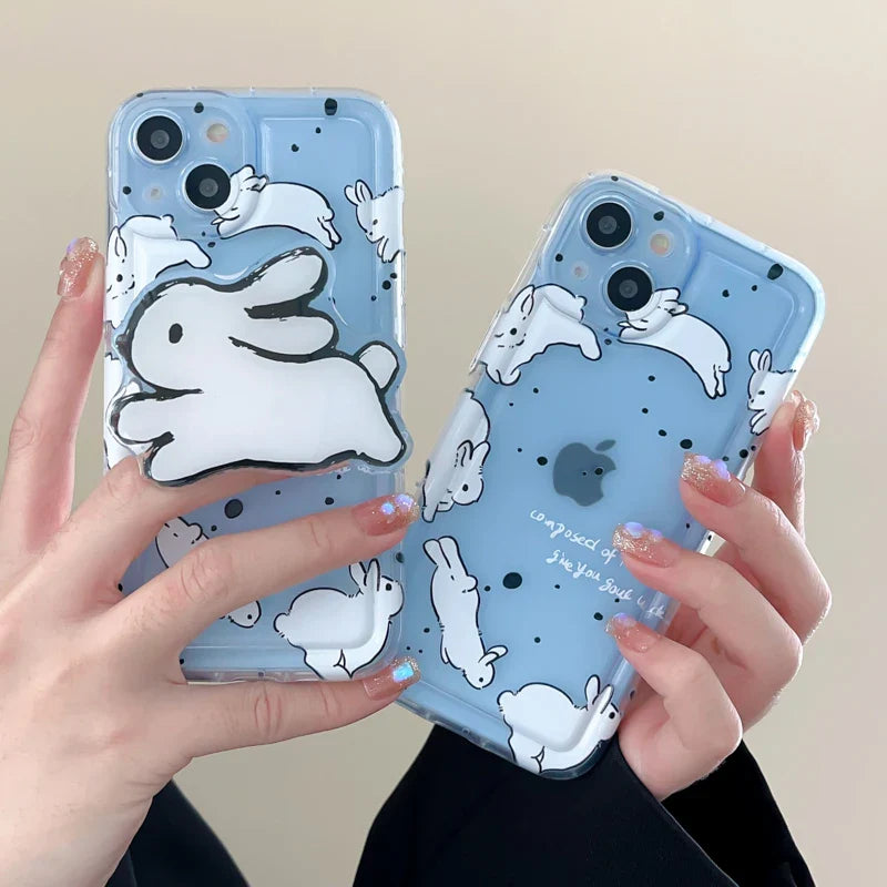 Funda blanda para teléfono Run Rabbit Caroon Grip Tok Holder