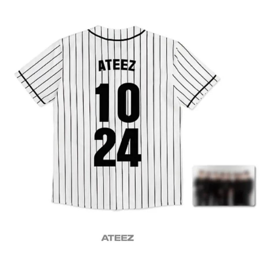 2024 Ateez World Tour TOWARDS THE LIGHT Baseball T-Shirt Men Women Hipster Hip Hop Short Sleeve Baseball Jersey Tee Shirt Homme - Lootquake