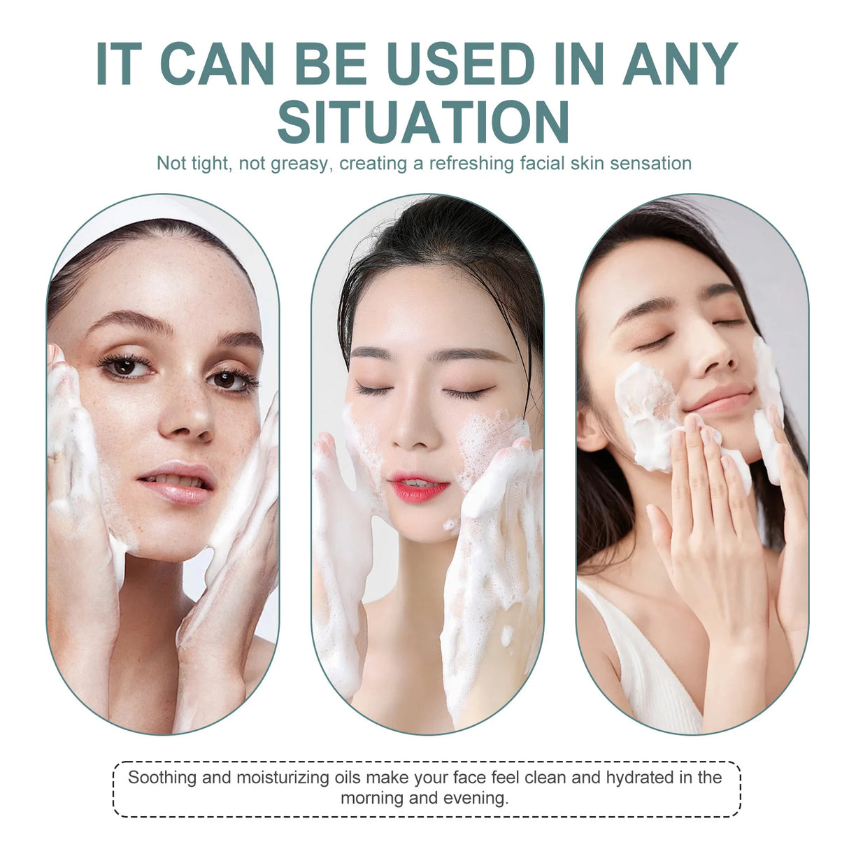 Vitamin C Facial Cleanser Gentle Cleansing Anti Acne Oil Control Pore Shrinking Brightening Moisturizing Amino Acid Face Wash