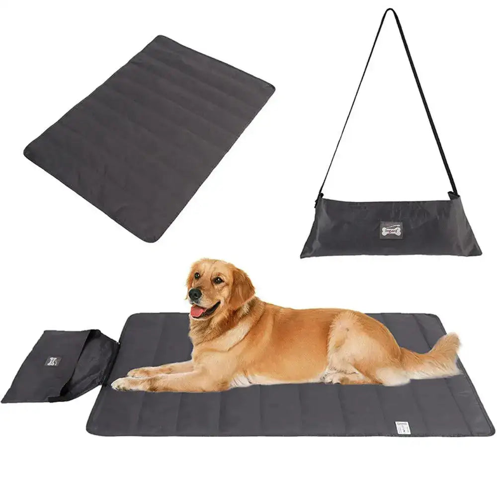 Foldable Pet Blanket Mat Waterproof Folding Washable Dog Sleeping Bag with Strap for Dog Travel Camping Accessories - Lootquake