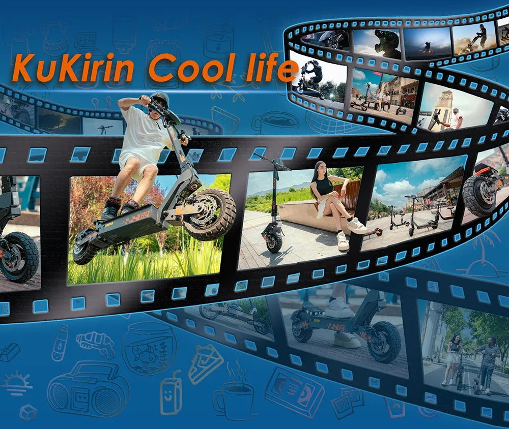 KuKirin G2 Folding Electric Scooter 800W Brushless Motor 10 Inch Vacuum Off-Road Tire EScooter 48V 15AH Battery Max Speed 45km/h