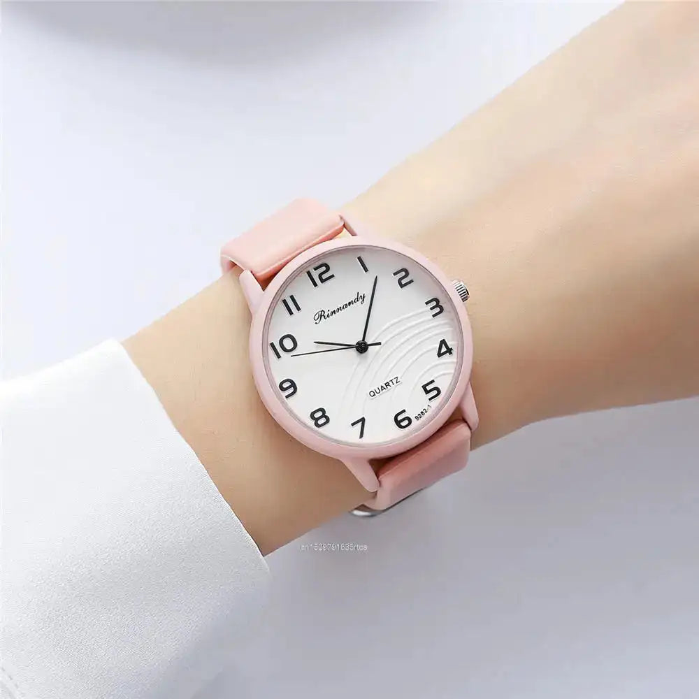 Fashion Lady Hot Sales Watches Leisure Grey Digital Simple Women Quartz Watch Sports Silicone Strap Ladies Clock Wristwatches - Lootquake