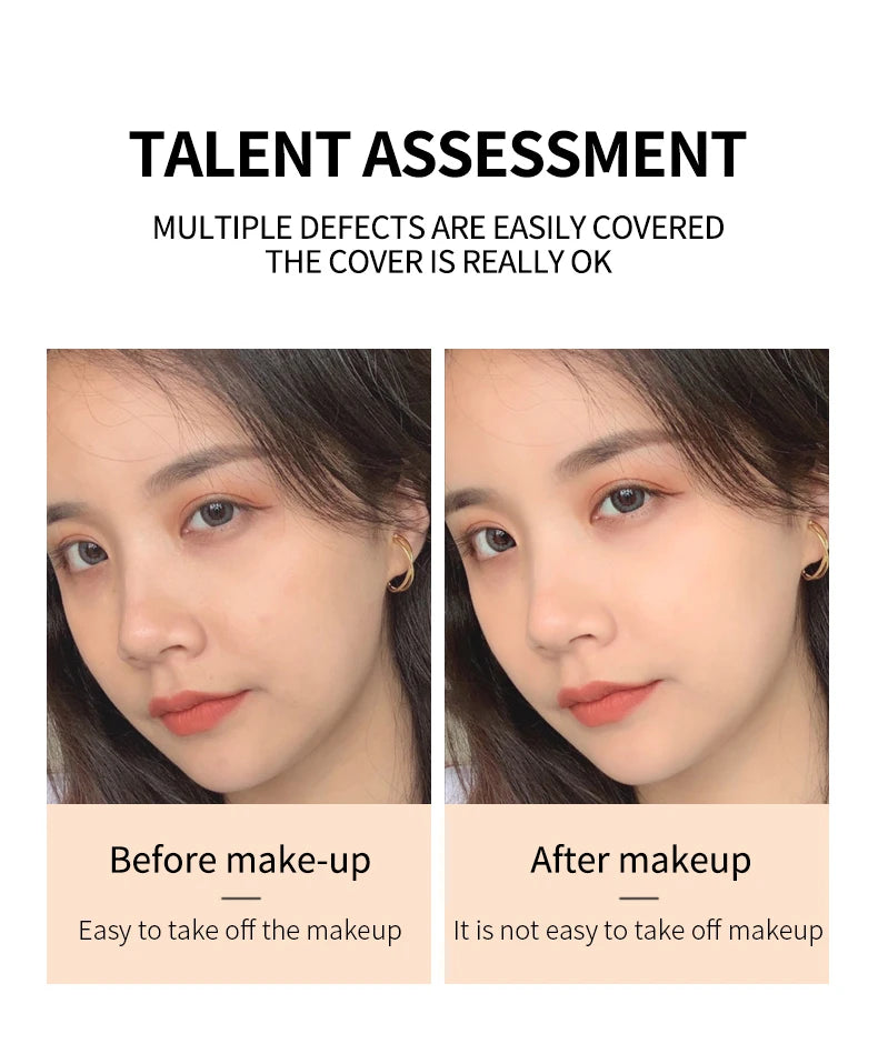 Fond de teint léger à coussin d'air CC crème anti-cernes hydratant naturel teint uniforme contour longue tenue maquillage cosmétiques