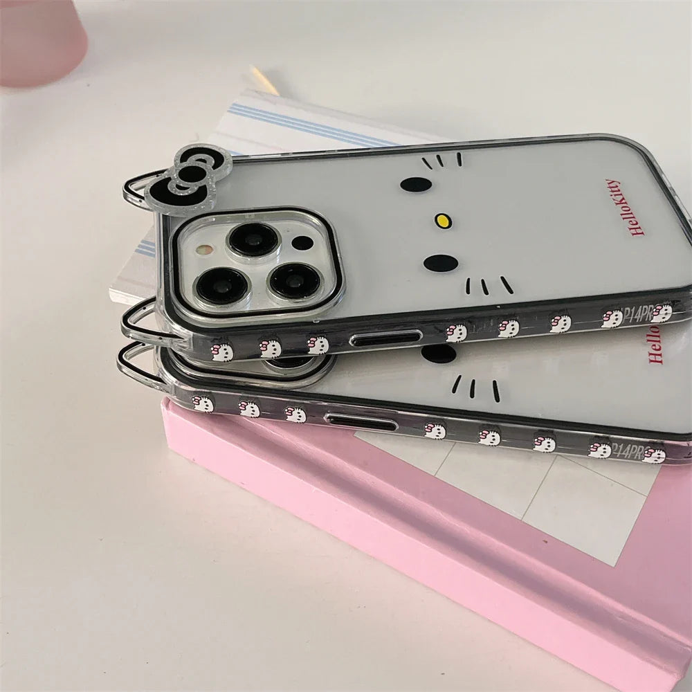 Cute Cat Ears Simple Lovely Hello Kitty Phone Case
