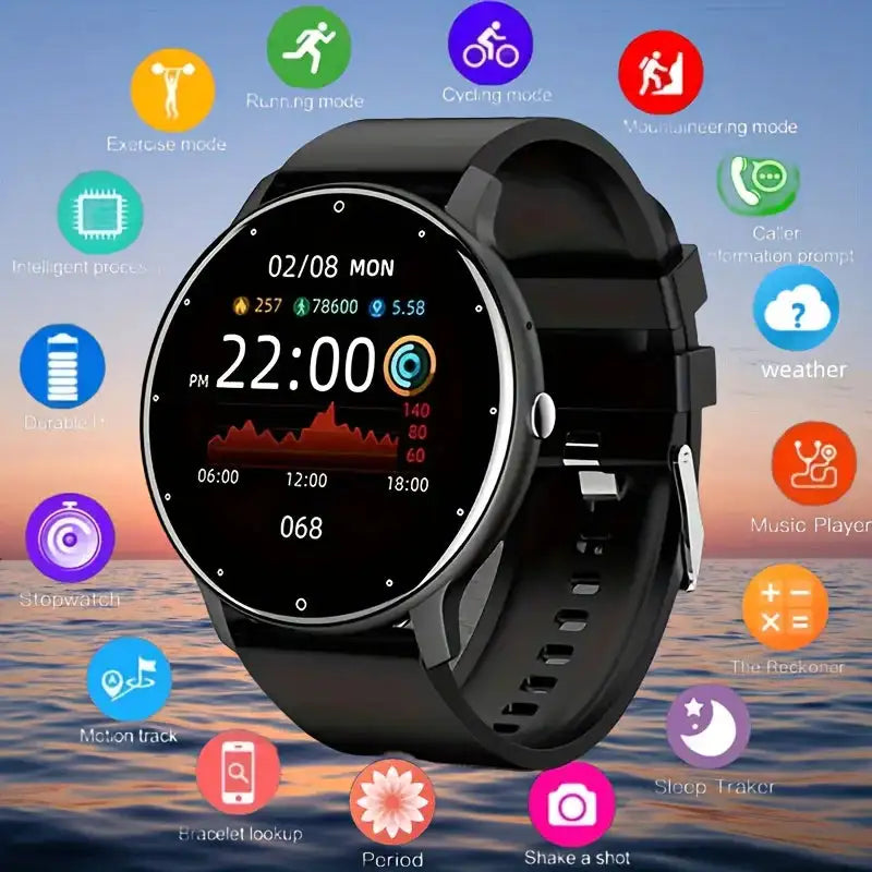 LIGE Smart band Watch Men Real-time Weather Forecast Activity Tracker Watches Sports Ladies Smart Watch Women For Xiaomi Watch - Lootquake