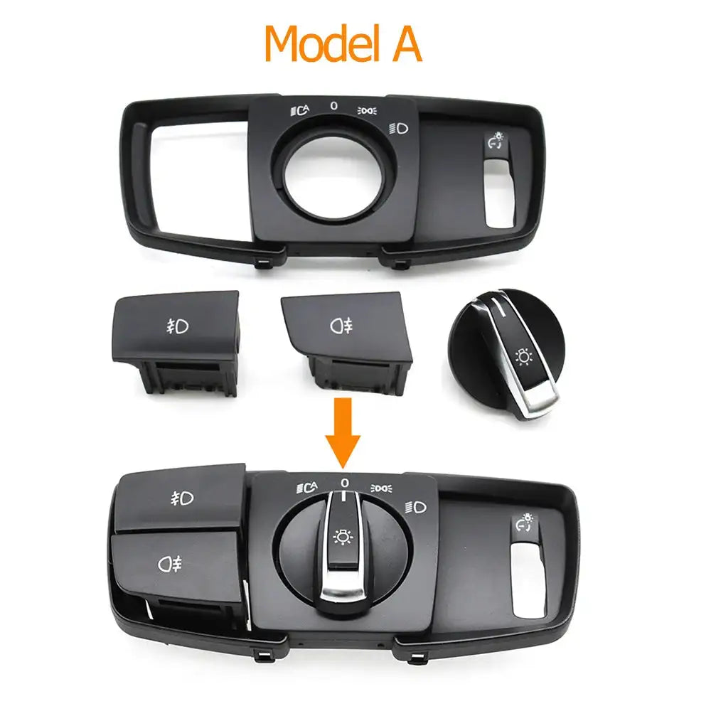 Dashboard Headlamp Headlight Switch Rotary Button Cover Panel Replacement For BMW 1 2 3 4 Series F20 F21 F22 F23 F30 F34 F32 F36 - Lootquake