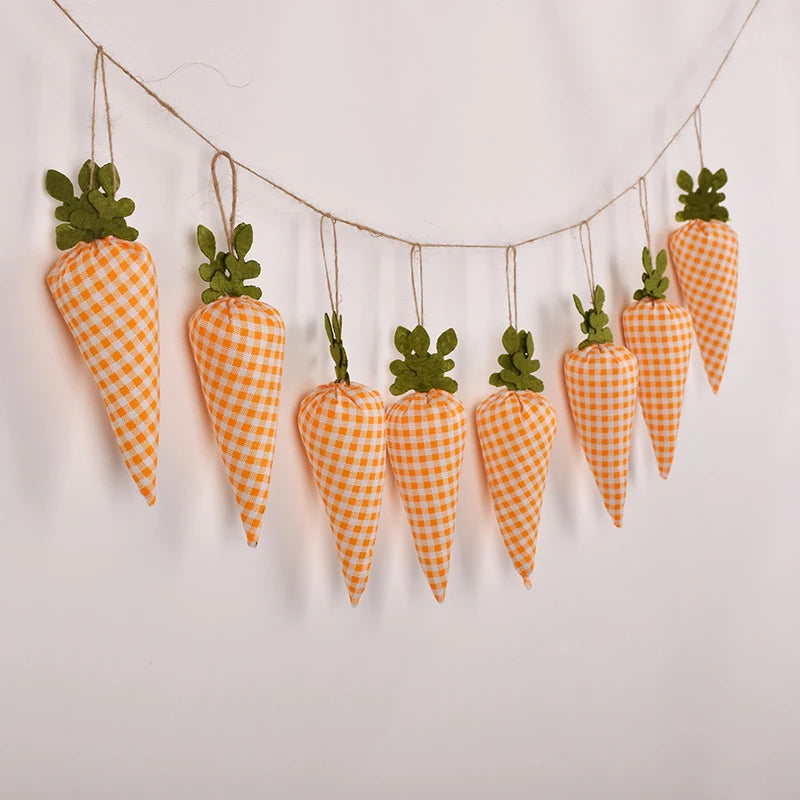 3/1pcs Nov Woven Easter Carrots Ornaments Hanging Pendant for Easter Home Decorations Supplies 2023 Kids Easter Favors Gifts Toy - Lootquake