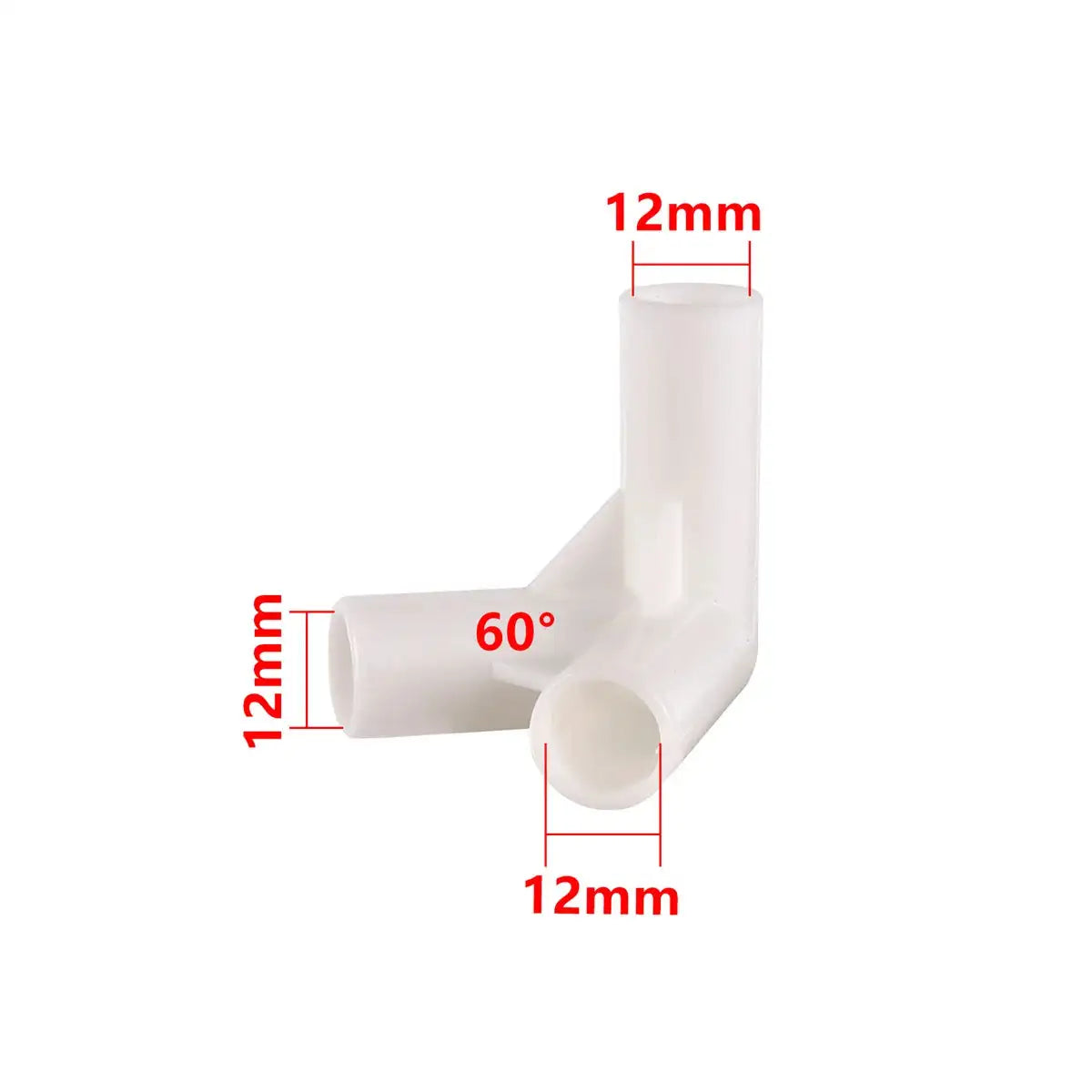 PVC Connector Inne Diameter 12mm Straight Elbow Tee 4-Way Joint 60/90/120/135 Degree Tee Garden Pipe Adapter DIY Tent Fittings - Lootquake