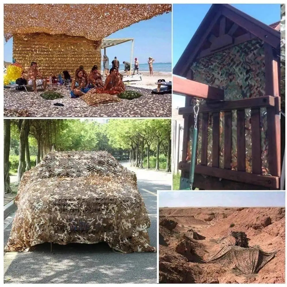 Military Camouflage Net Camouflage Net Military Net Shade Net Hunting Garden Car Outdoor Camping Shade Tent 2x2m/3x6m4x5m - Lootquake