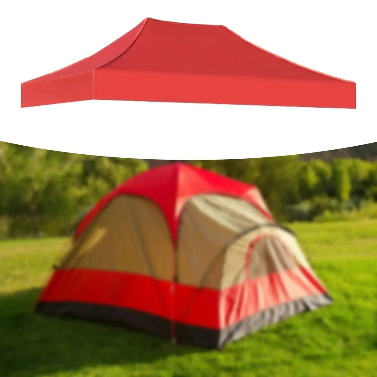 Canopy Top Cover Sunshade Tent Cover Replacement Rainproof 3x2M Gazebo Roof Canopy Tent Top for Canopy Camping Beach Patio - Lootquake