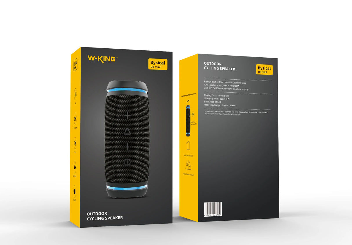 Enceinte Bluetooth avec écran LED, basses puissantes et puissance de 15 W, étanche IPX7, idéale pour les fêtes en plein air