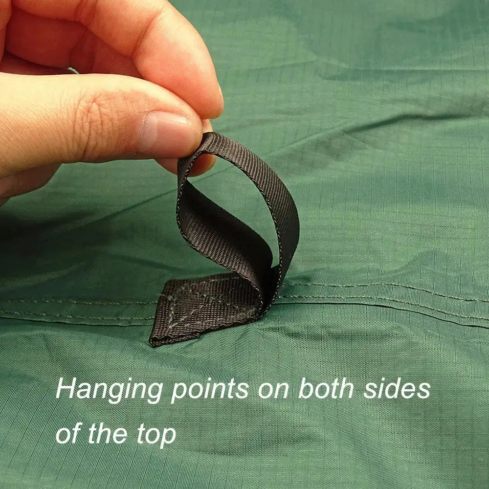 4x4m 4x3m 3x3m 19 Hang Points Tent Tarp Survival Sun Shelter Shade Canopy Outdoor Backpacking Waterproof Camping Awning SunShade - Lootquake