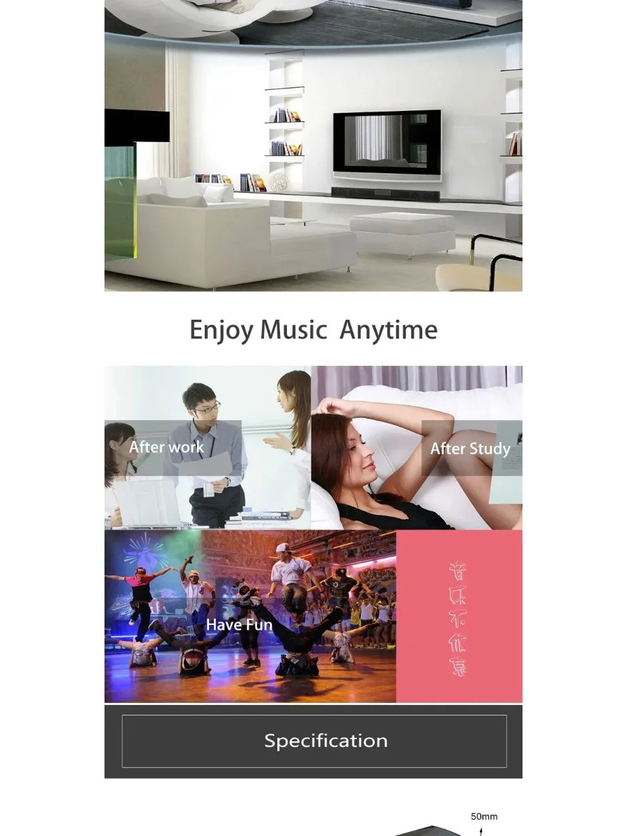 Potente altavoz inalámbrico Bluetooth para cine en casa, ordenador, TV, coche, caja de sonido, barra de sonido, graves potentes, subwoofer, radio, caja de sonido