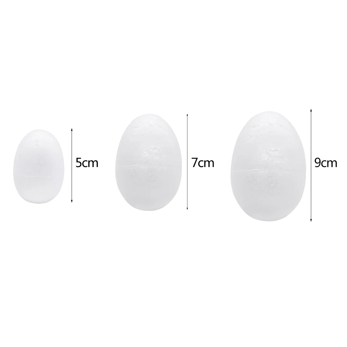 10/20pcs 5/7/9cm Easter Foam Egg Polystyrene Styrofoam Foam Egg Ball DIY Painting Bird Pigeon Eggs Eatser Party Decor Kids Favor - Lootquake