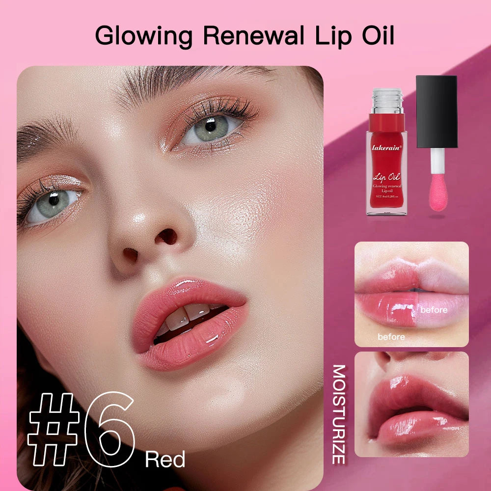 Elf Lip Oil Transparent Ice Velvet Lip Glaze Matte Matte Pigment Lipstick Lip Gloss Student Affordable Makeup 7Colors Lip Oil