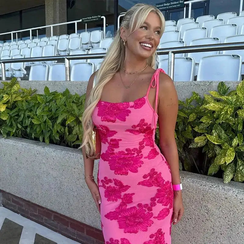 3D Flowers Mesh Patchwork Maxi Dresses Women Sleeveless Embroidered Floral Long Dress Elegant Evening Party Wedding Gowns - Lootquake