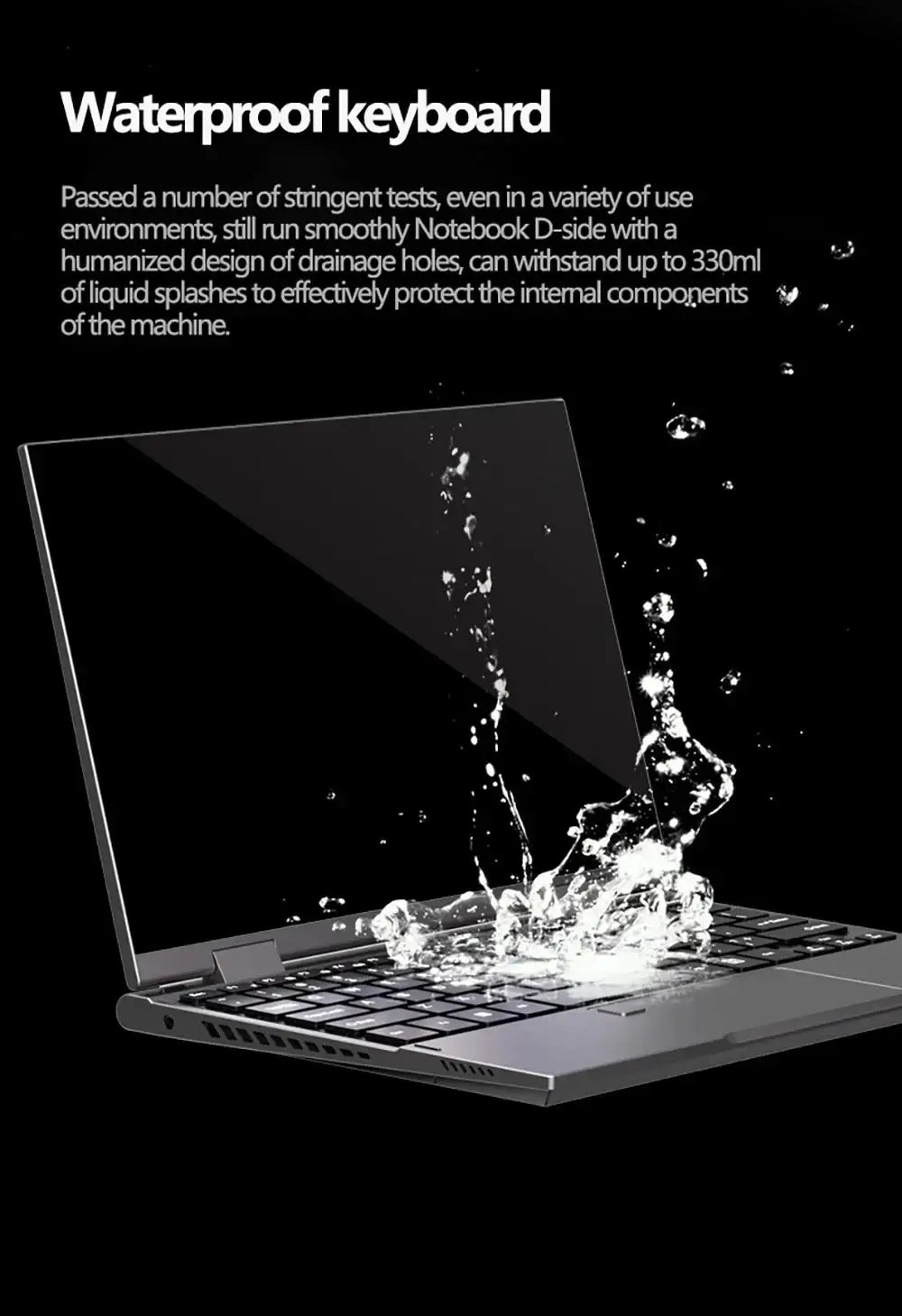 2 in 1 Touch Screen 10.95 Inch 360° Flip Laptop Intel N95 Win 11 Pro 16GB DDR5 2TB SSD Metal for Office Gaming Mini Notebook PC - Lootquake