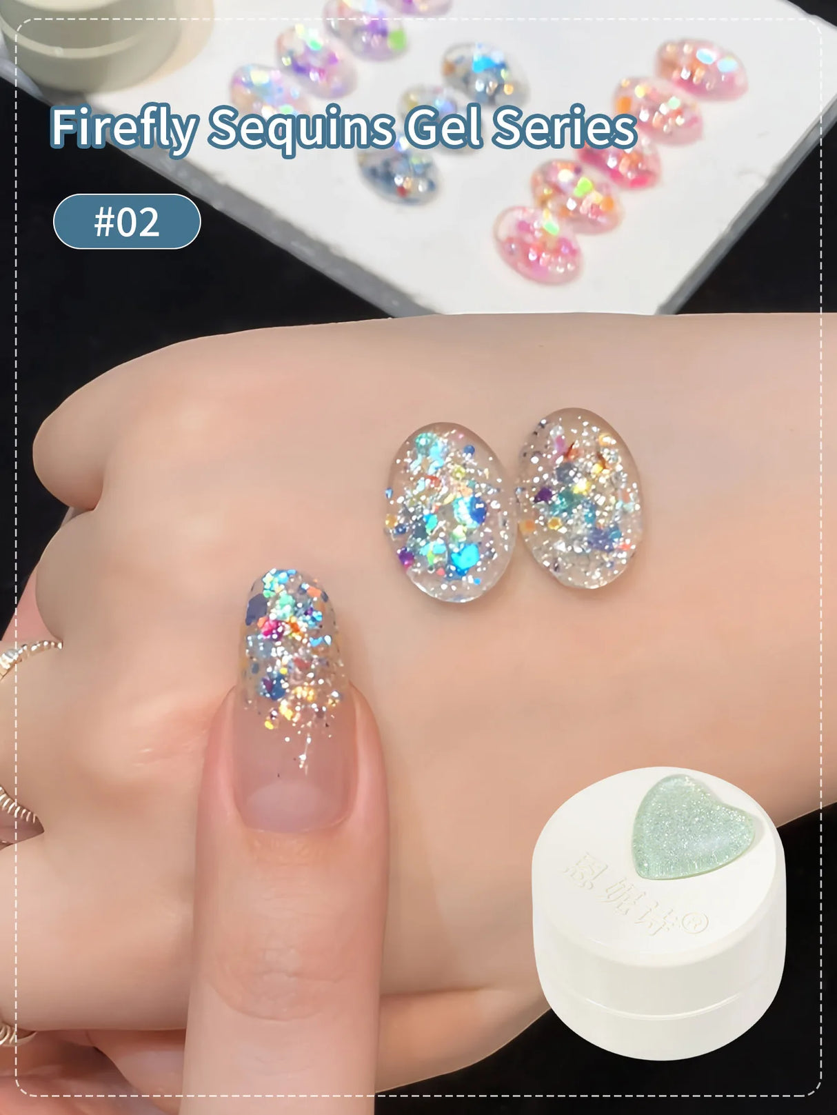 5g Fluorescent Disco Iuminous Sequin Gel Nail Polish Neon Ultraviolet LED Nail Gel Soak Off Gel Varnish Luminous Nail Art Gel