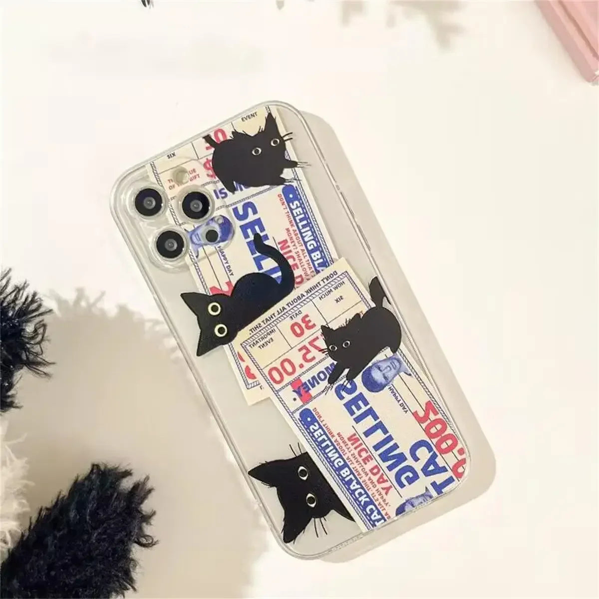 Doodle Angry Cat Phone Case