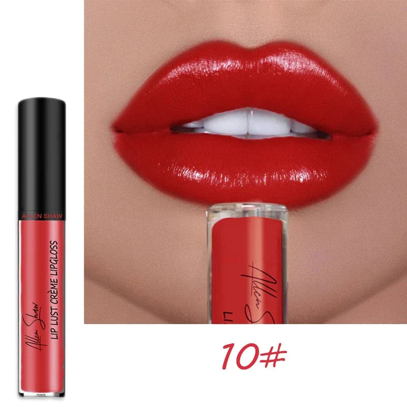 Liquid Lipstick Waterproof Shimmer Lip Gloss Tint Long Lasting Velvet Cream Lips Colors Matte Lipsticks Makeup Sexy 12 Colors