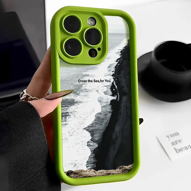 Funda para teléfono con arte de pintura al óleo