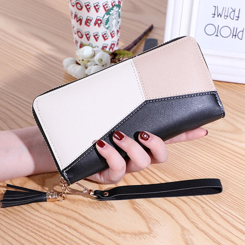 Fashion Wallets Zipper Coin Purse Lady Long Short Purses Handbags Women Clutch Cards Holder PU Leather Moneybag Billfold Wallet - Lootquake