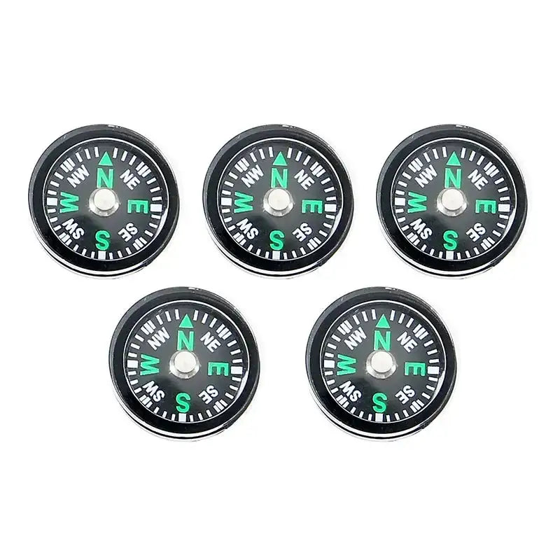 5PCS Portable Mini Compass for Camping Hiking Navigation Tools Outdoor Sports Mountaineering Survival Handheld Tactical Compass - Lootquake