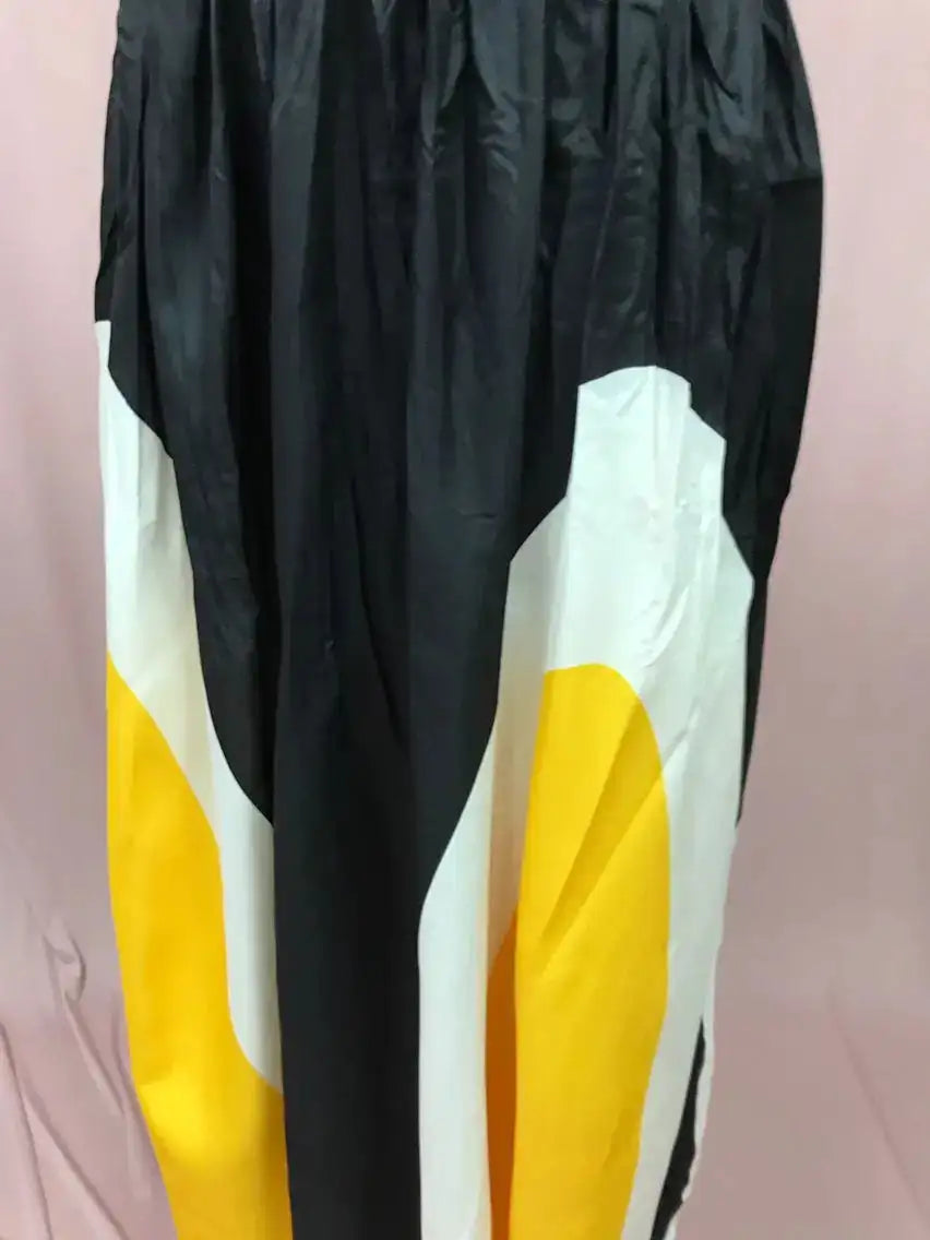 2024 Spring Summer New One Shoulder Dresses Women Splicing Print Off Shoulder Loose Long Dress Fashion Ladies Commuting Vestidos - Lootquake