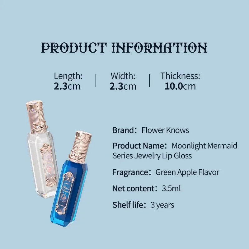 Rouge à lèvres Flower Knows Swan Ballet, brillant à lèvres effet miroir, hydratant et longue tenue, Nostickcup, nourrissant, 3,5 g