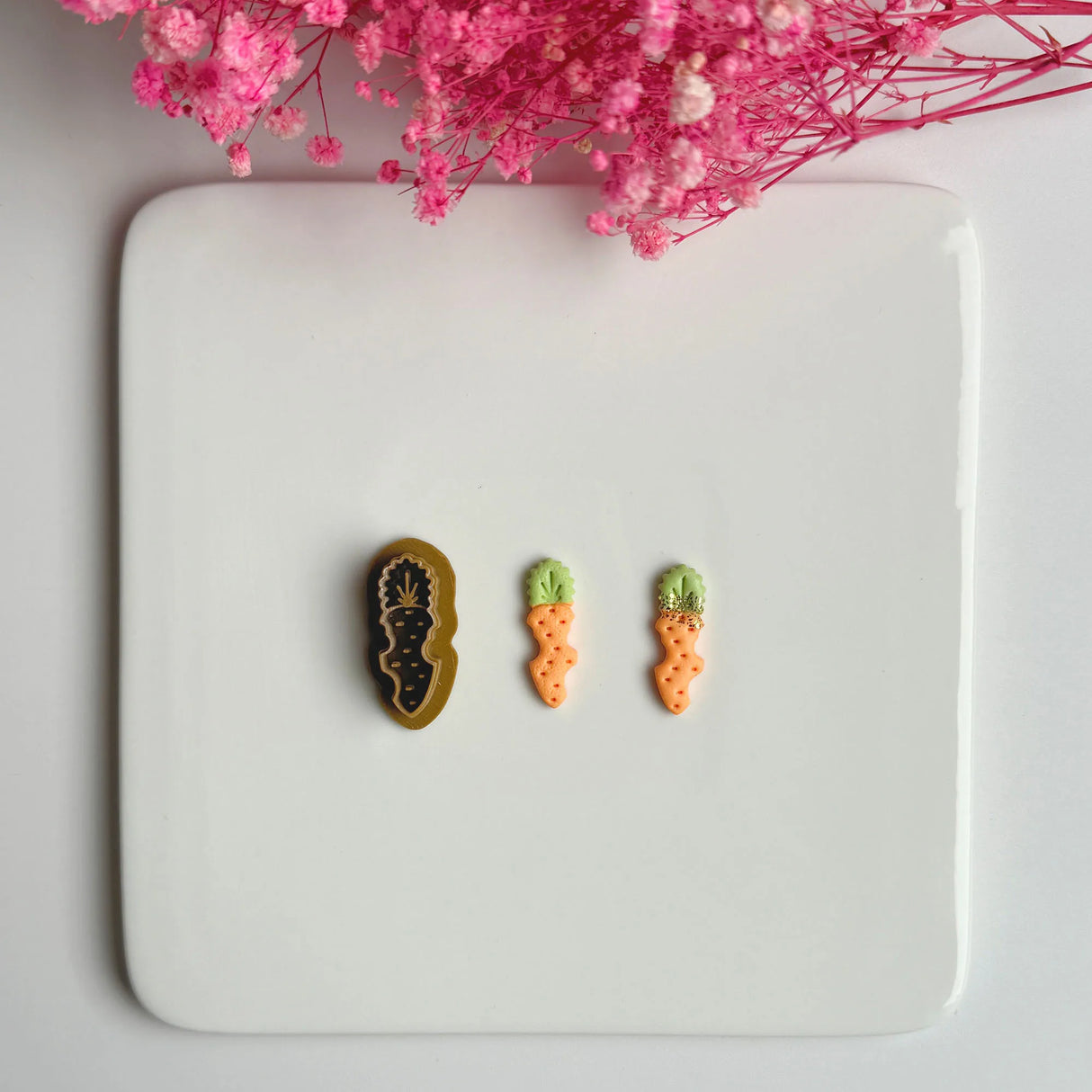 Easter Series Cute Cartoon Rabbit Carrot Shape Polymer Clay Cutters For DIY Earrings Jewelry Makings Embossing Cutting Die - Lootquake