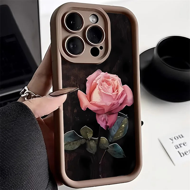 Aesthetic Rose Flower Phone Case