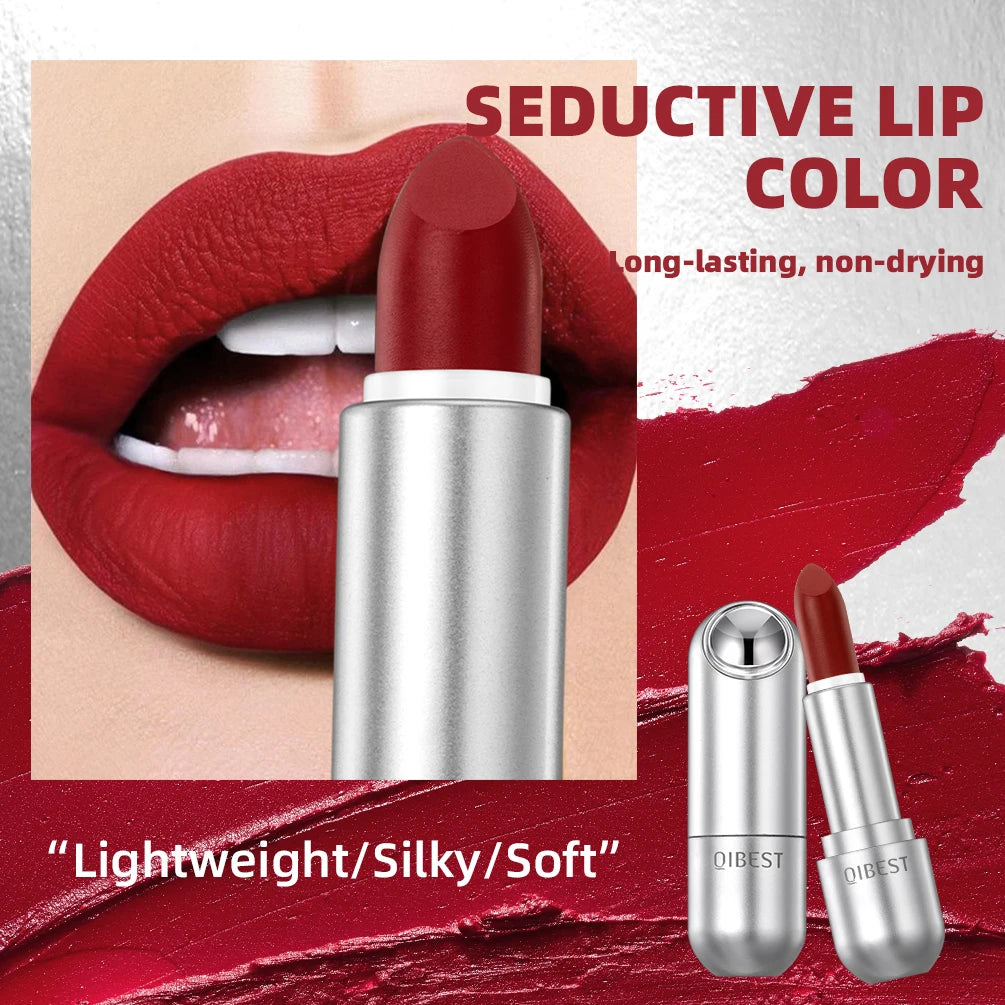High Quality Professional Lipsticks Nude Matte Lipstick Long Lasting Moisturizing Makeup Sexy Red Lipgloss Tint Lips Cosmetics