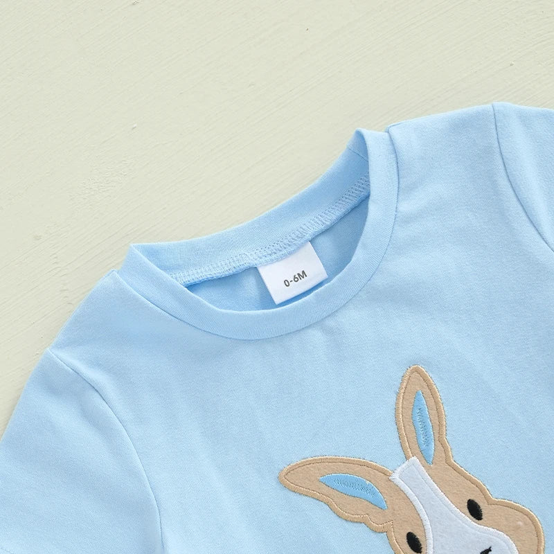 Toddler Girl Easter Outfit Floral Print Dress with Bunny Ear Headband 2 Piece Set for Spring Celebration and Photoshoot - Lootquake