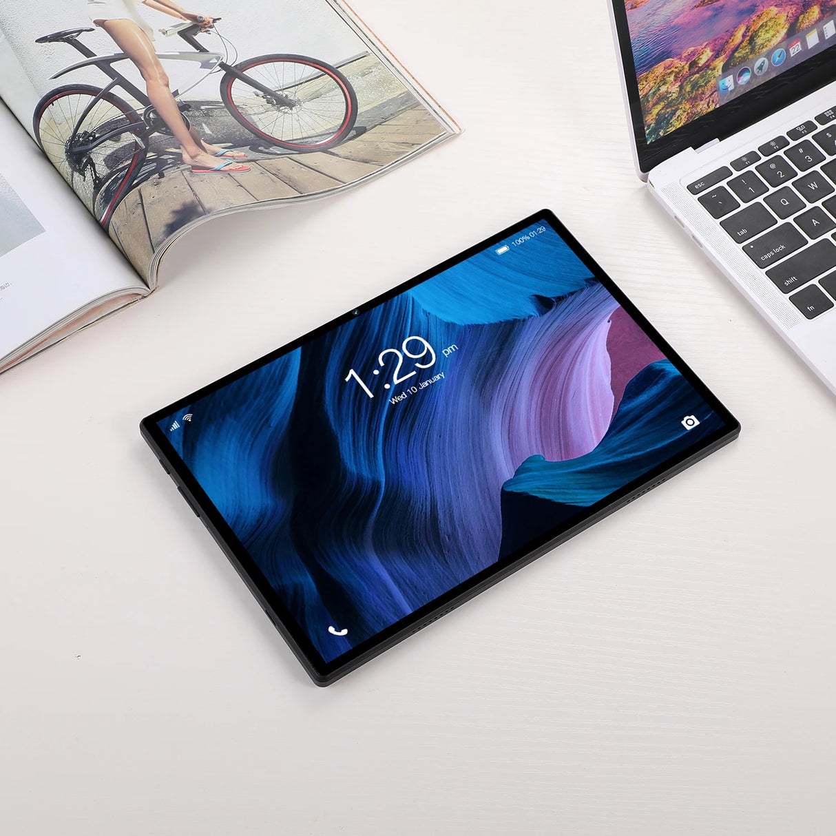 Nouvelle tablette PC 10,1 pouces pour l'étude et l'éducation, Octa Core, double SIM, 4 Go de RAM, 64 Go de ROM, appels 3G, Bluetooth, Wi-Fi, Google, 5 000 mAh