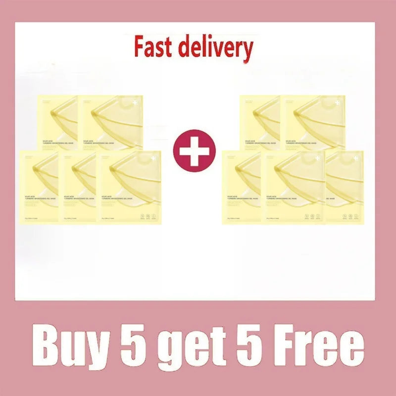 Mascarilla facial de gel de colágeno rosa con sabor a salmón. Hidratación profunda, hidratación y reafirmación en láminas de hidrogel. Equilibra el tono de la piel.